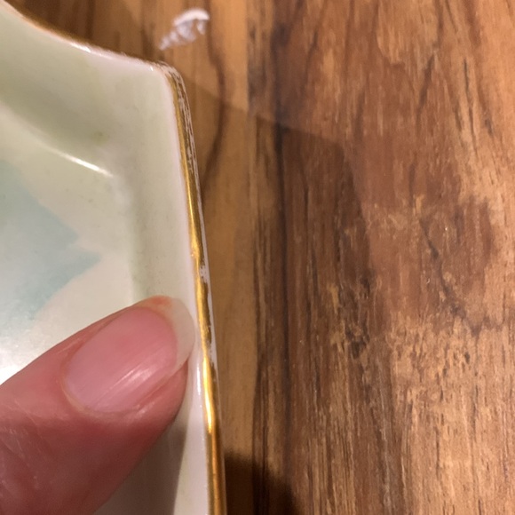 Limoges Hand painted fruit and leaf pattern French porcelain tray/wall hanging - Picture 9 of 9